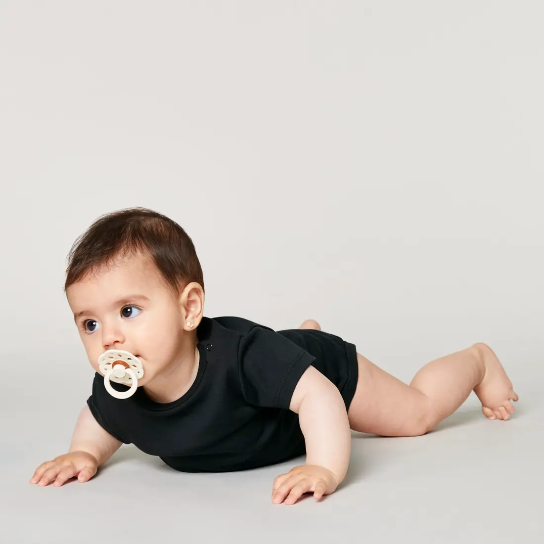 Custom Baby Bodysuit in Black