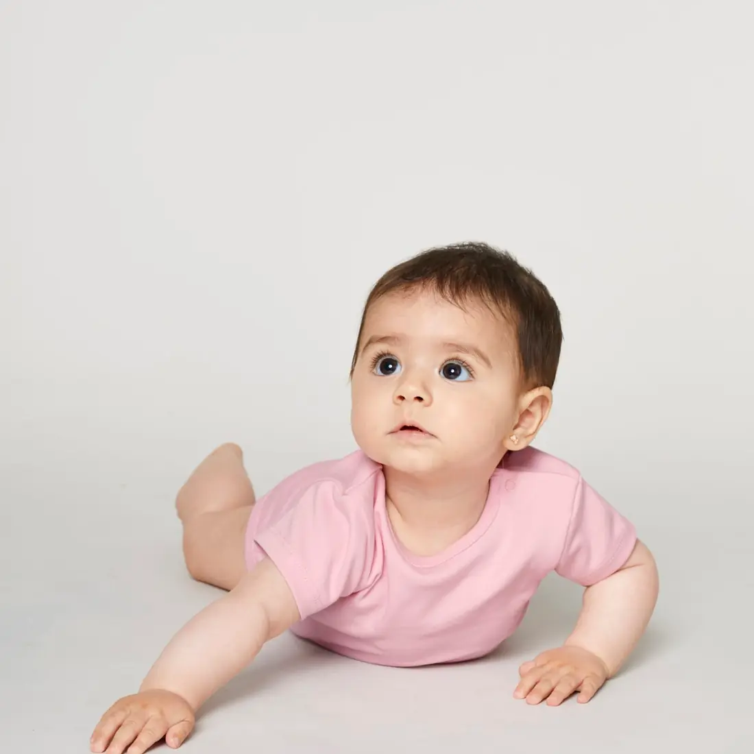Custom Baby Bodysuit in Cotton Pink