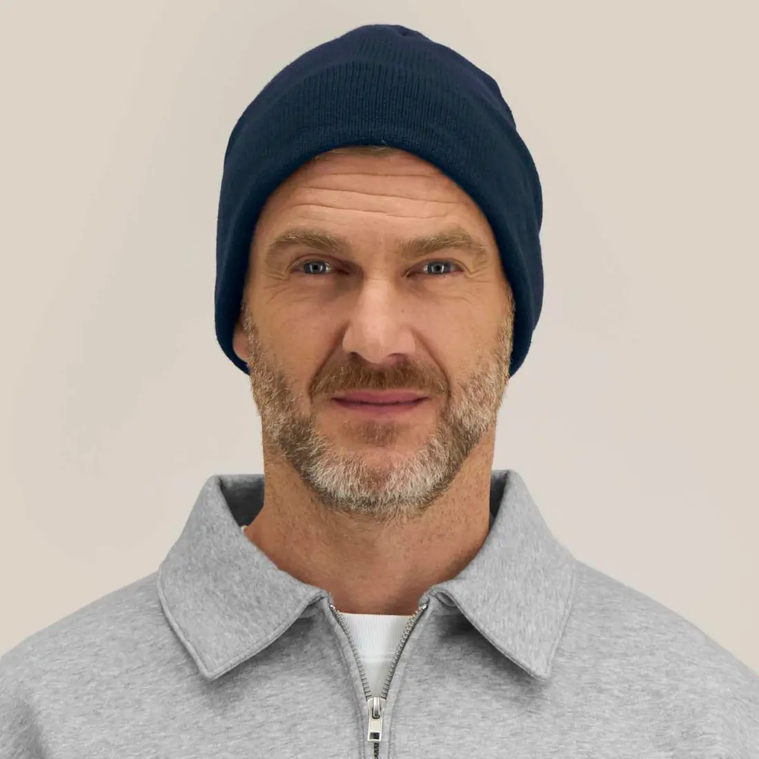 Custom Beanie in French Navy