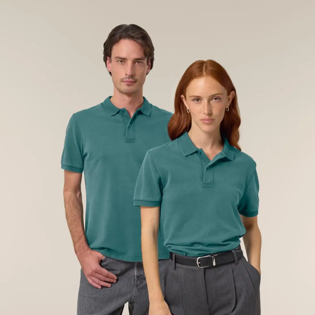 Custom Polo Shirt in G. Dyed Hydro