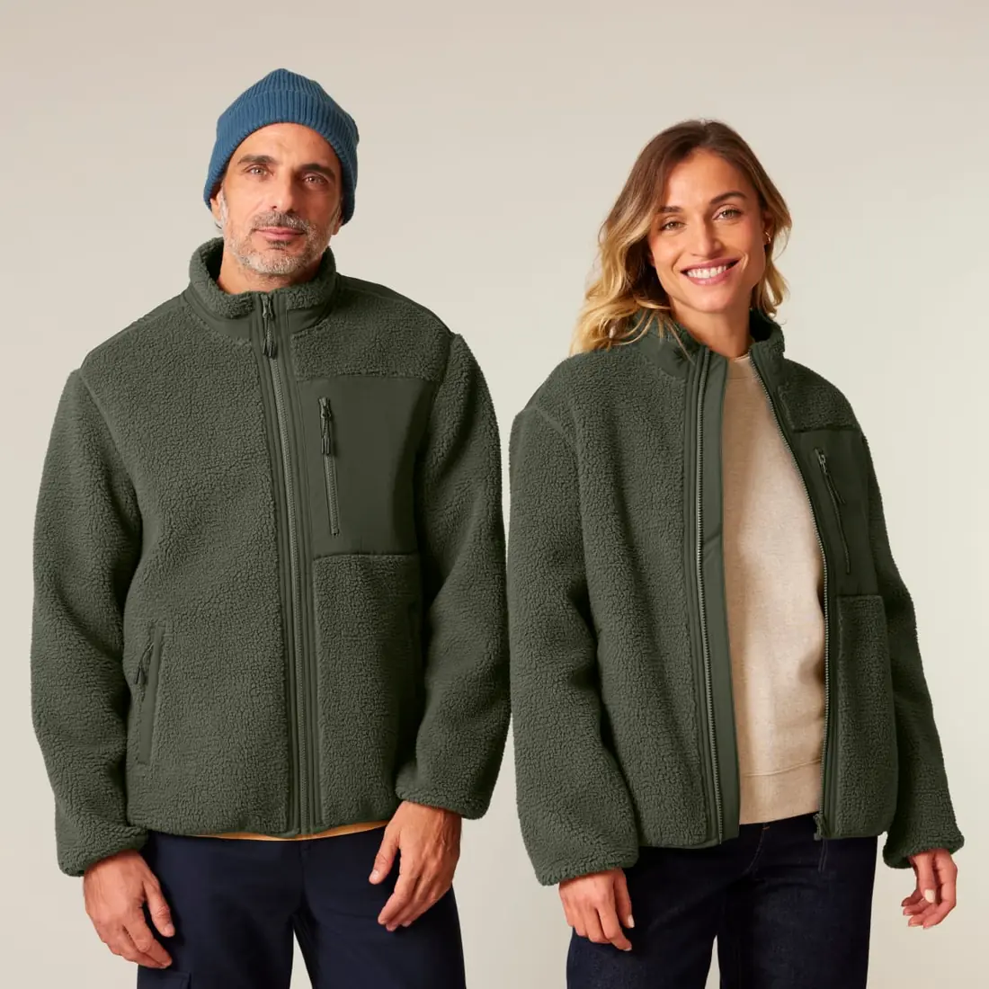 Giacca sherpa personalizzata