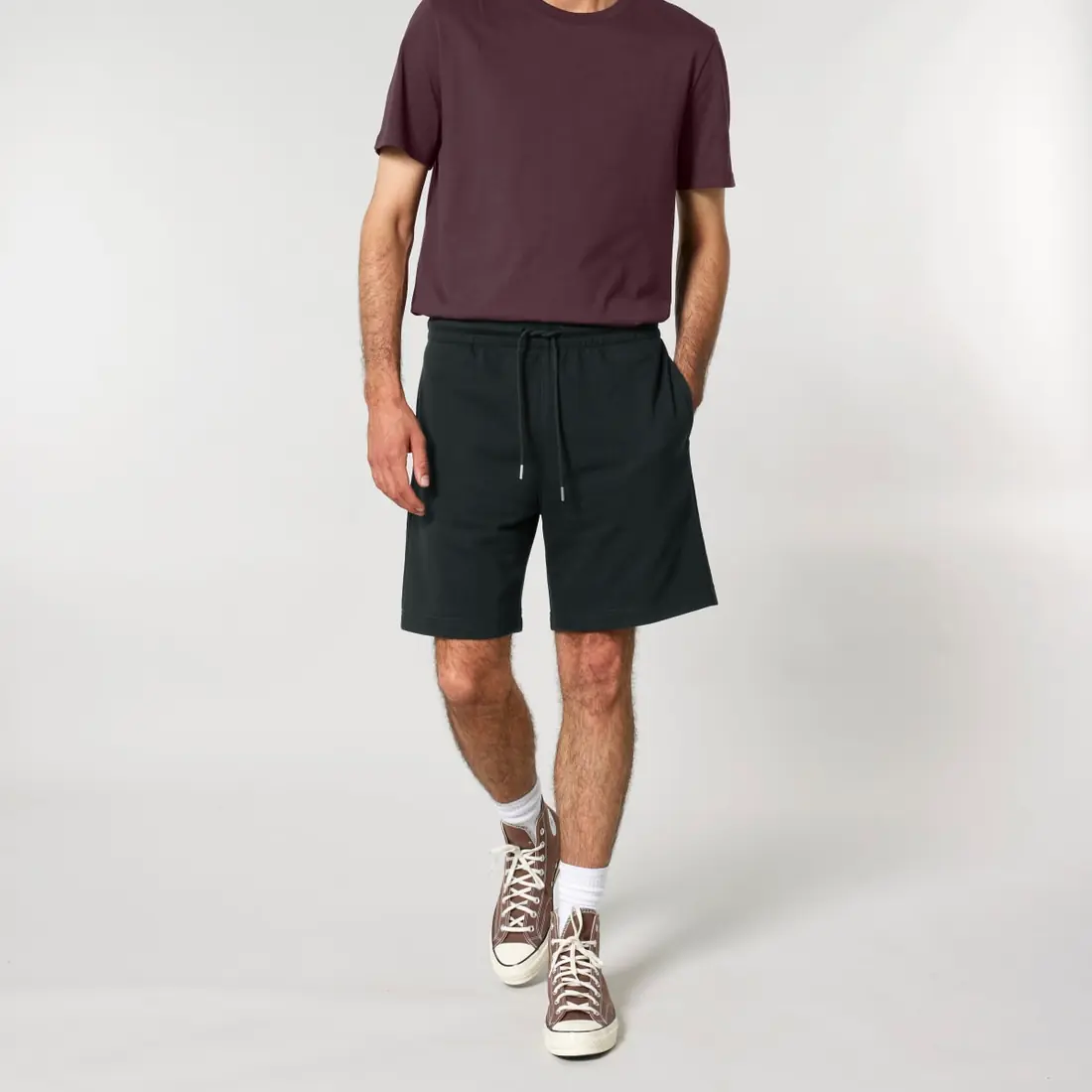 Bermudas de felpa personalizadas en Black