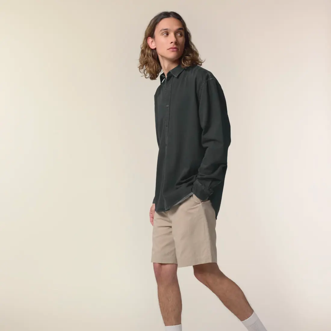 Custom Shirt in G. Dyed Black Rock