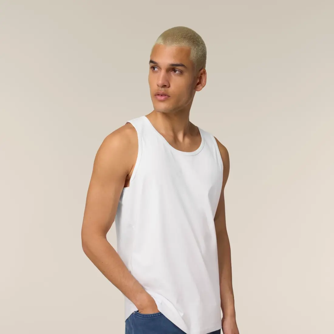 Camiseta de tirantes personalizada en White