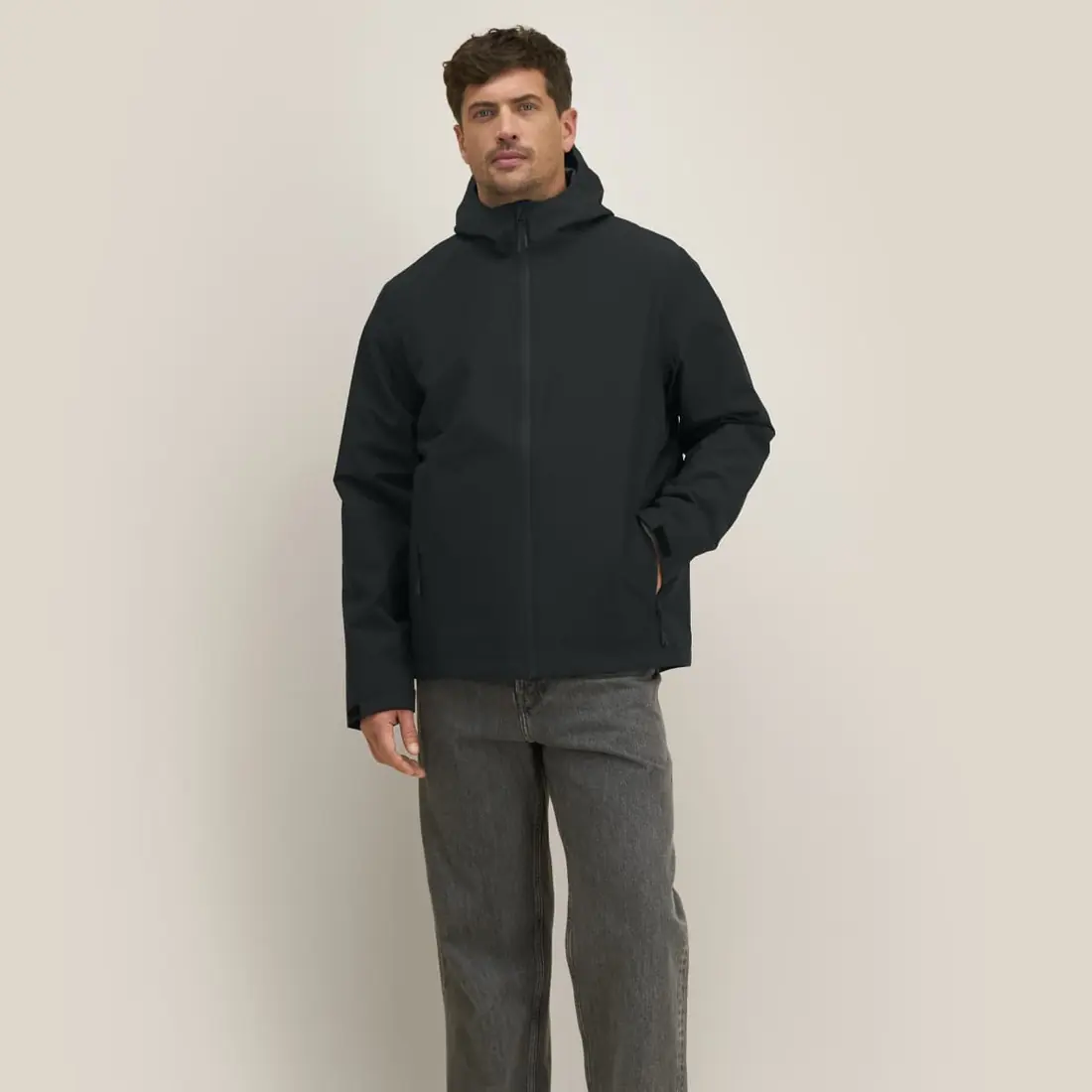 Custom Waterproof Jacket in Black